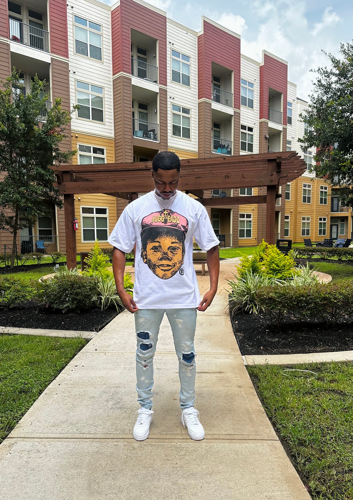 White JUGGHEADz WorldWide Tee