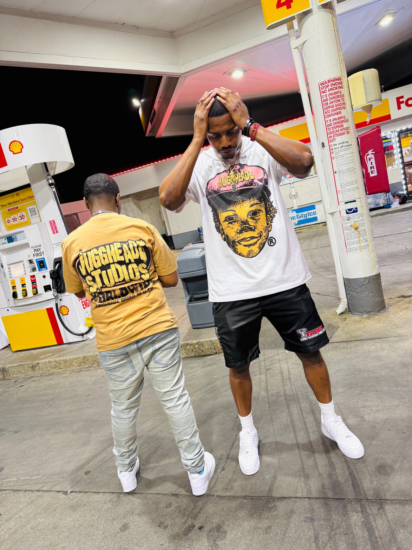 Tan JUGGHEADz Studios Tee
