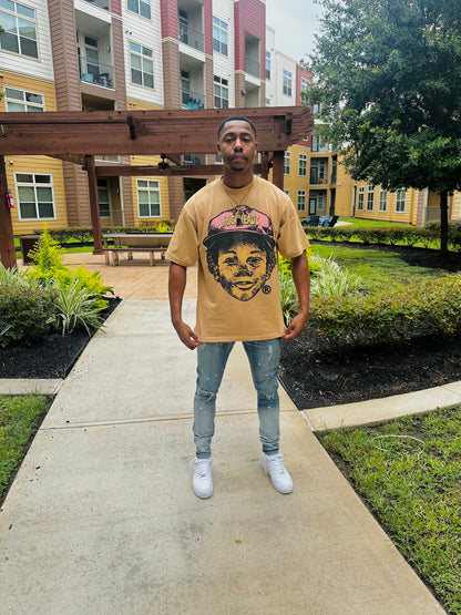 Tan JUGGHEADz Studios Tee